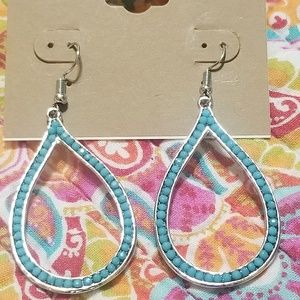 Carole - Paced Torqoise Raindrop earrings